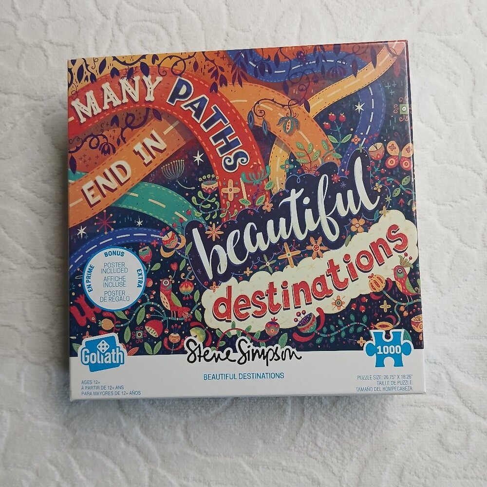 NIB Beautiful Destinations Puzzle by Goliath - 1000 pieces